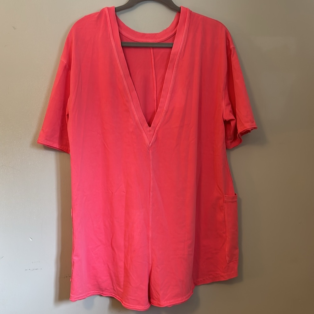 Free People Hot Shot T Romper NWT S - Picture 4 of 4